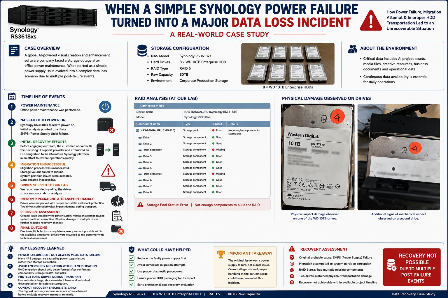 When a Simple Synology Power Failure Turned into a Major Data Loss Incident – A Real-World Case Study