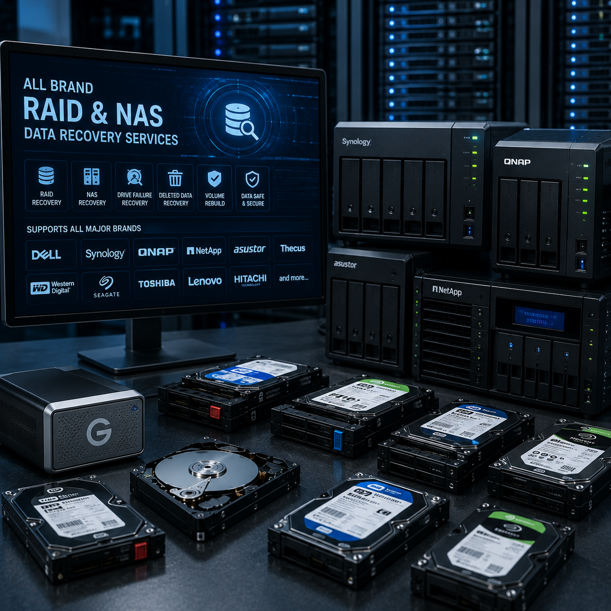 All Brand RAID & NAS Data Recovery Services